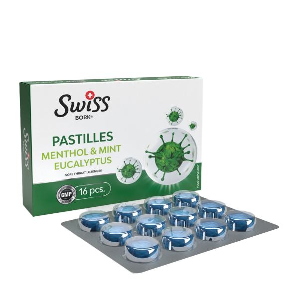 Swiss Bork Mentol Nane Okaliptus Pastil  16 Adet