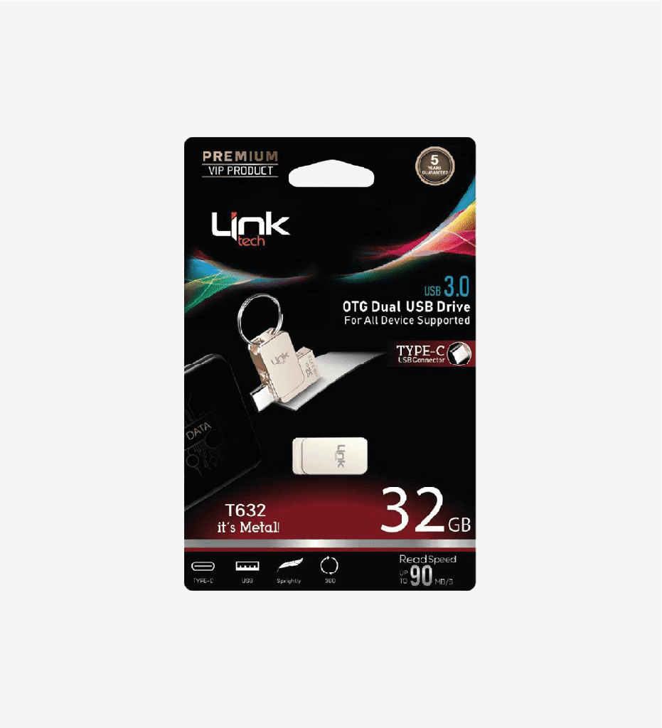 T632 Premium Dual 90MB/s 32GB Type-C OTG Flash