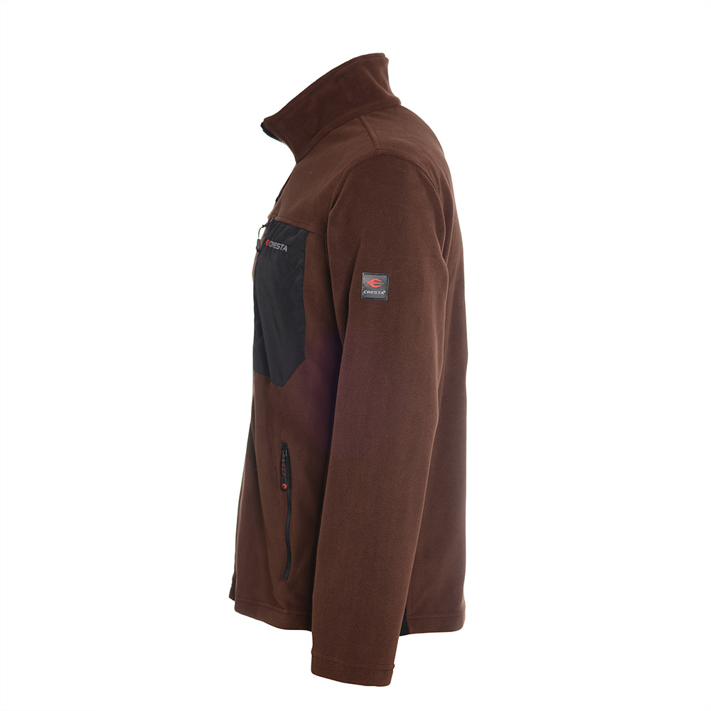 Tam Fermuarlı Çift Renkli Mikro Polar Ceket - 2