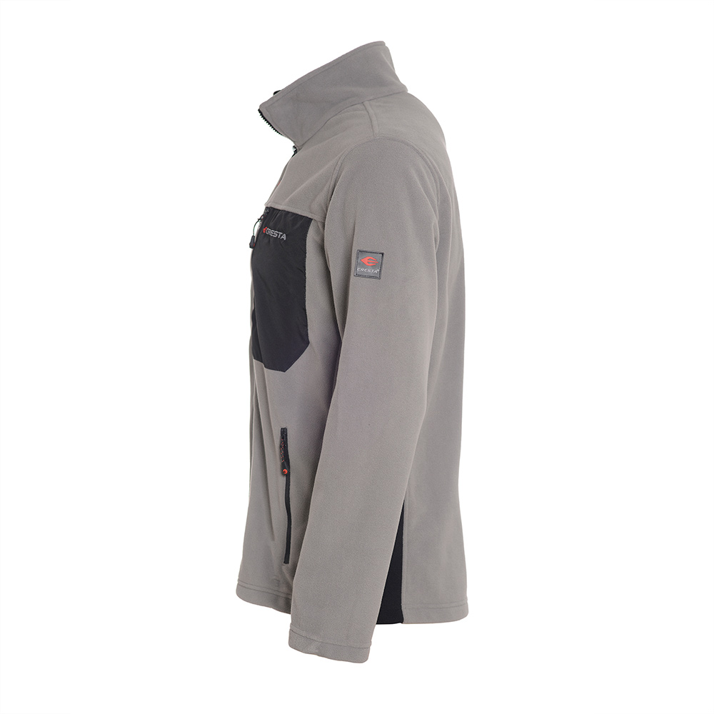 Tam Fermuarlı Çift Renkli Mikro Polar Ceket - 2