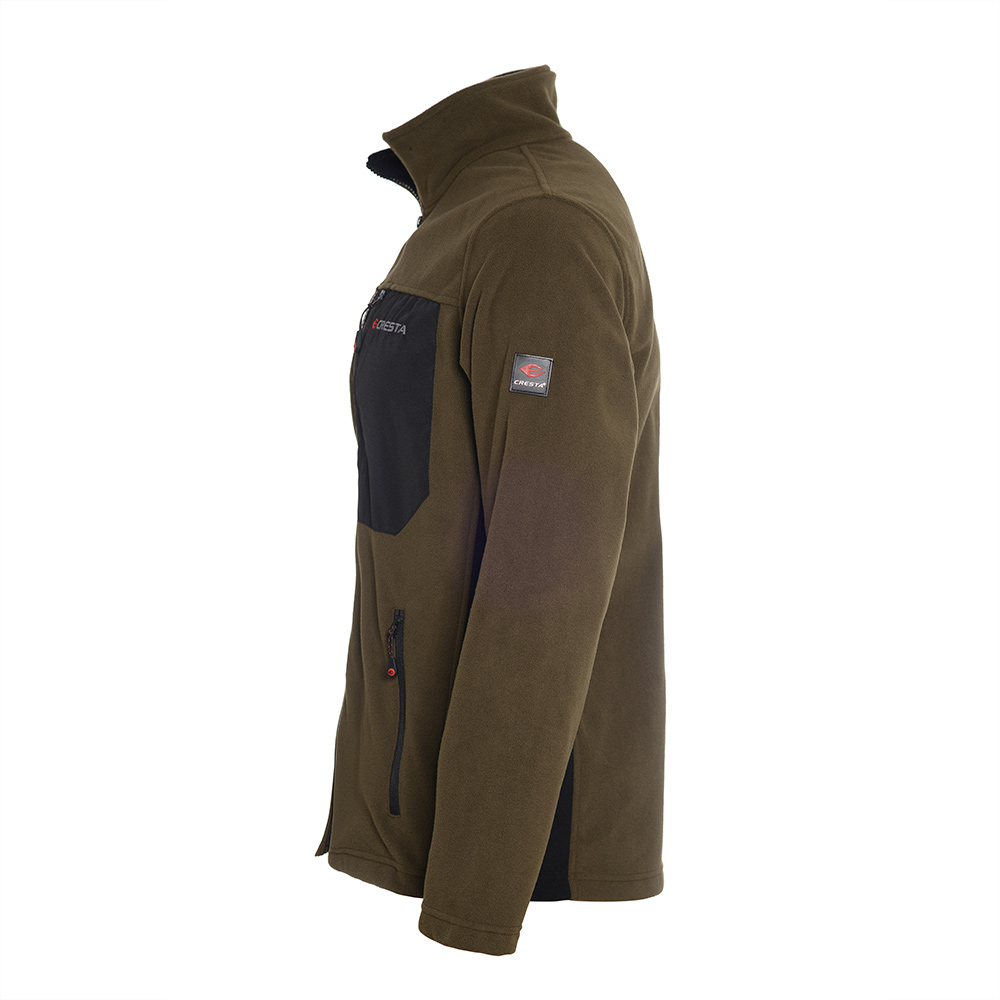 Tam Fermuarlı Çift Renkli Mikro Polar Ceket - 2