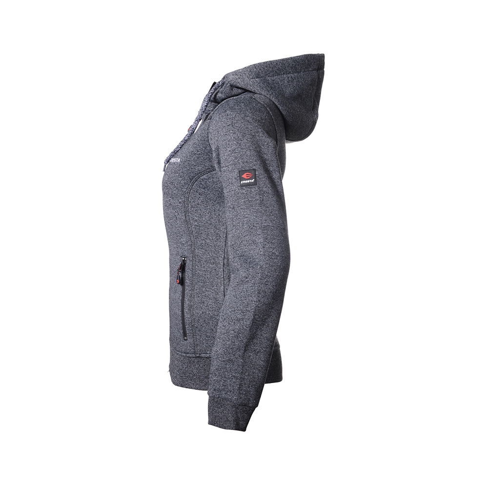 Tam Fermuarlı Kapüşonlu Sweatshirt - 2