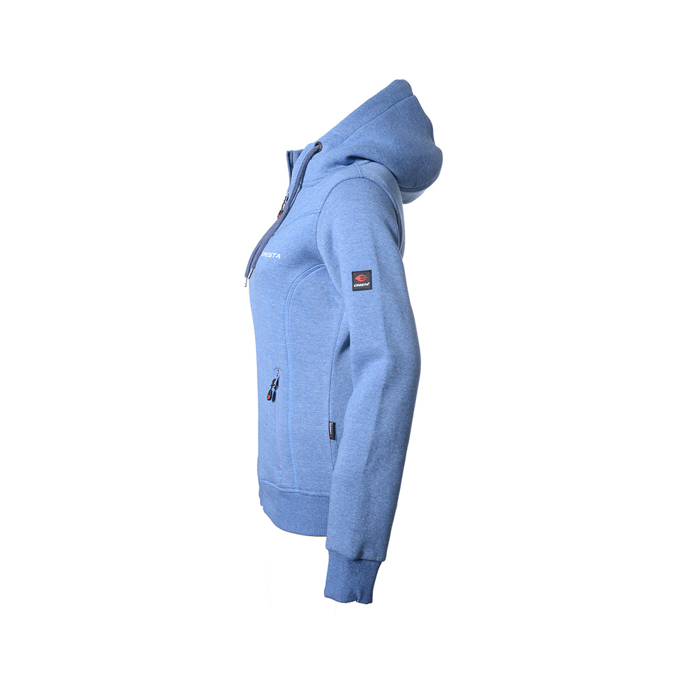Tam Fermuarlı Kapüşonlu Sweatshirt - 2