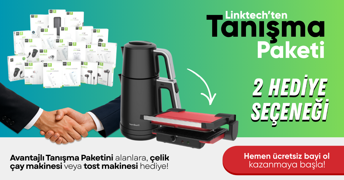 LinkTech Tanışma Paketi + Bambum Force Cam Demlikli Çay Makinesi Hediye!