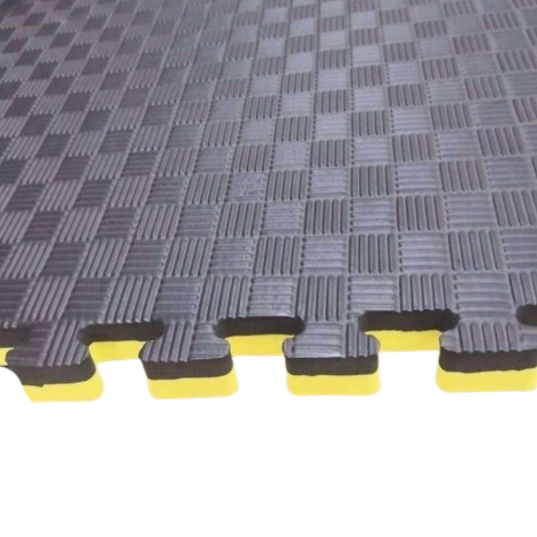 Tatami Minderi 100x100 cm 26 mm SİYAH - SARI - 4
