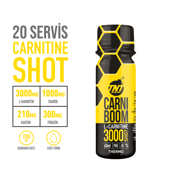 TNT Carniboom L-Carnitine 3000 mg 60 ml x Karışık Meyve 1 Adet - 2