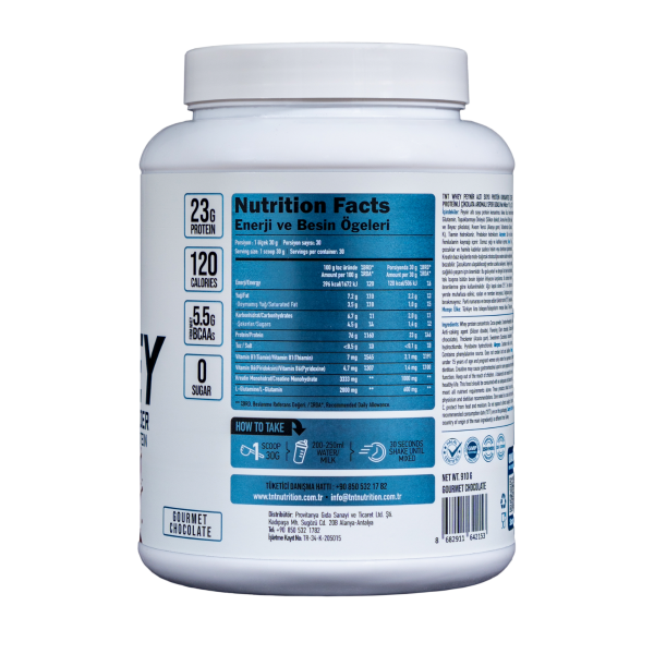 TNT Whey Protein Powder Gourmet Chocolate 910 Gr - 3