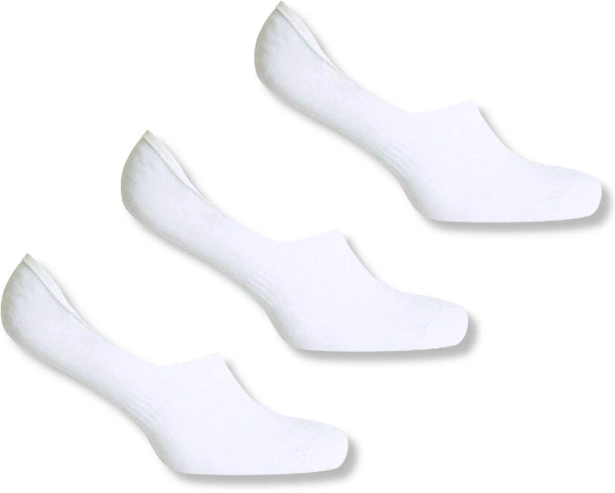 Tokyo Unisex %80 Pamuk Babet Çorap 3'lü Beyaz
