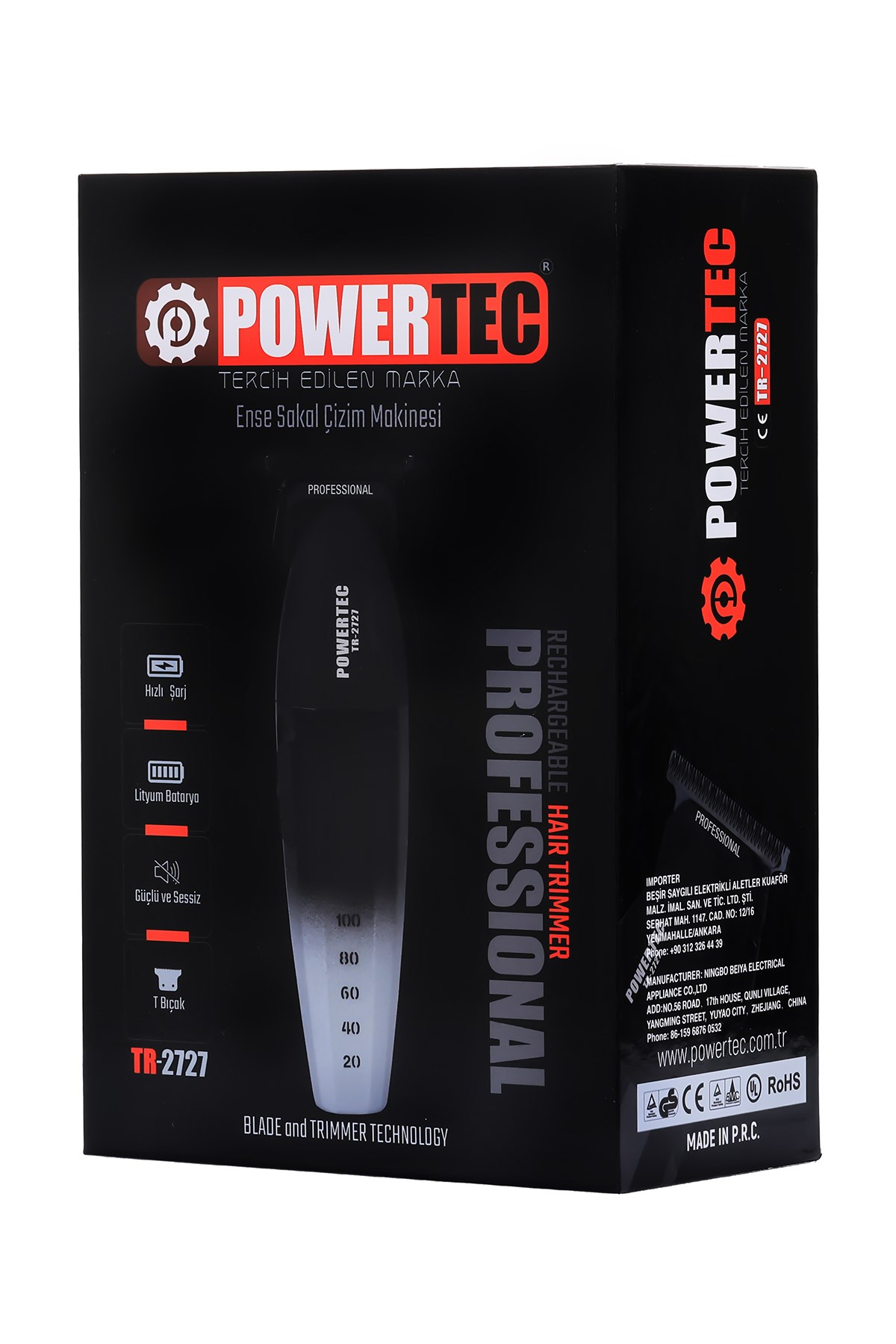 TR-4100 & TR-2727 Profesyonel Tıraş Makinesi 2'li Set | Erkek Bakım Seti (Makas Hediyeli) - 8