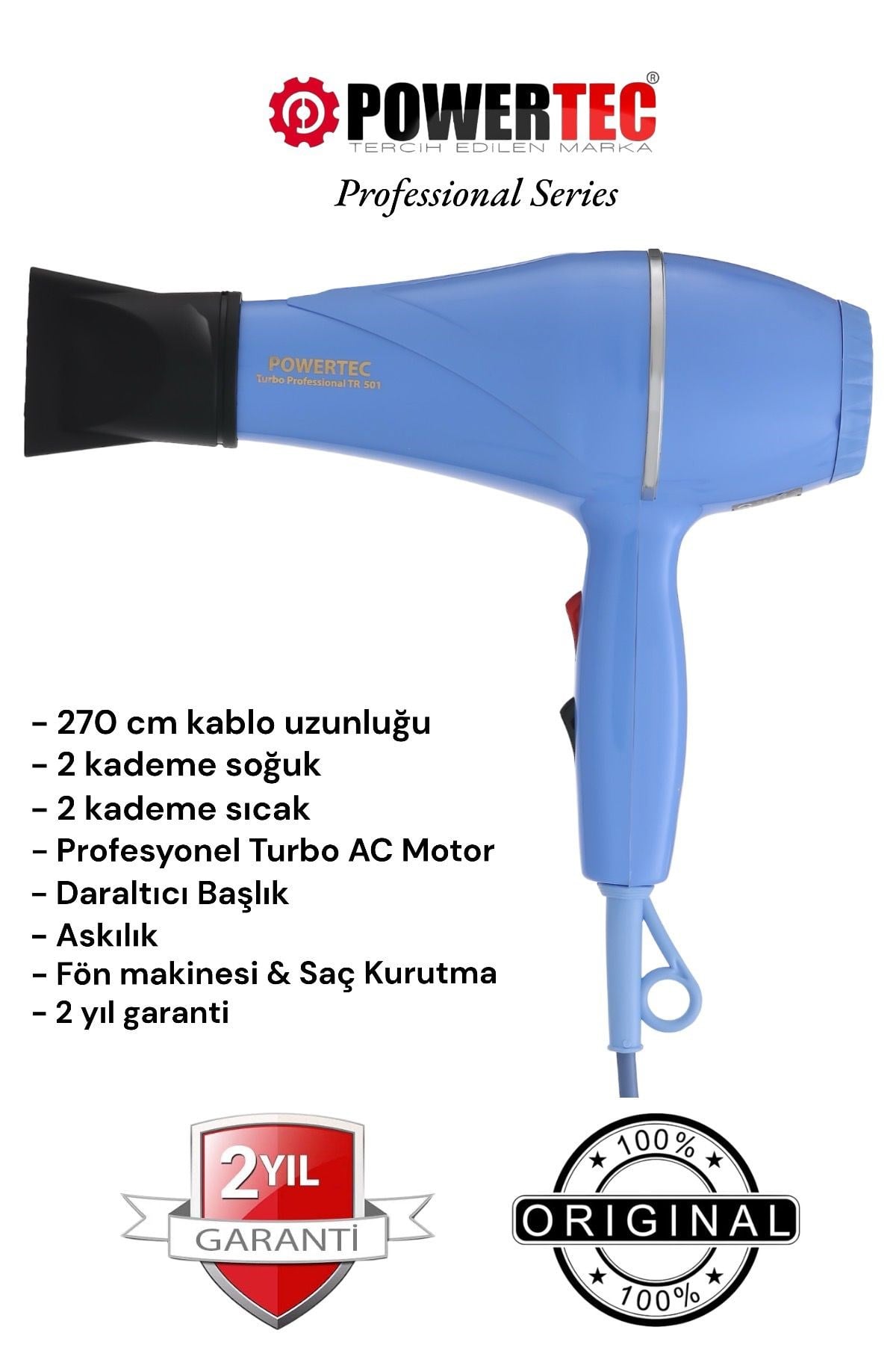 TR-501 Profesyonel Renkli Fön Makinesi - 16