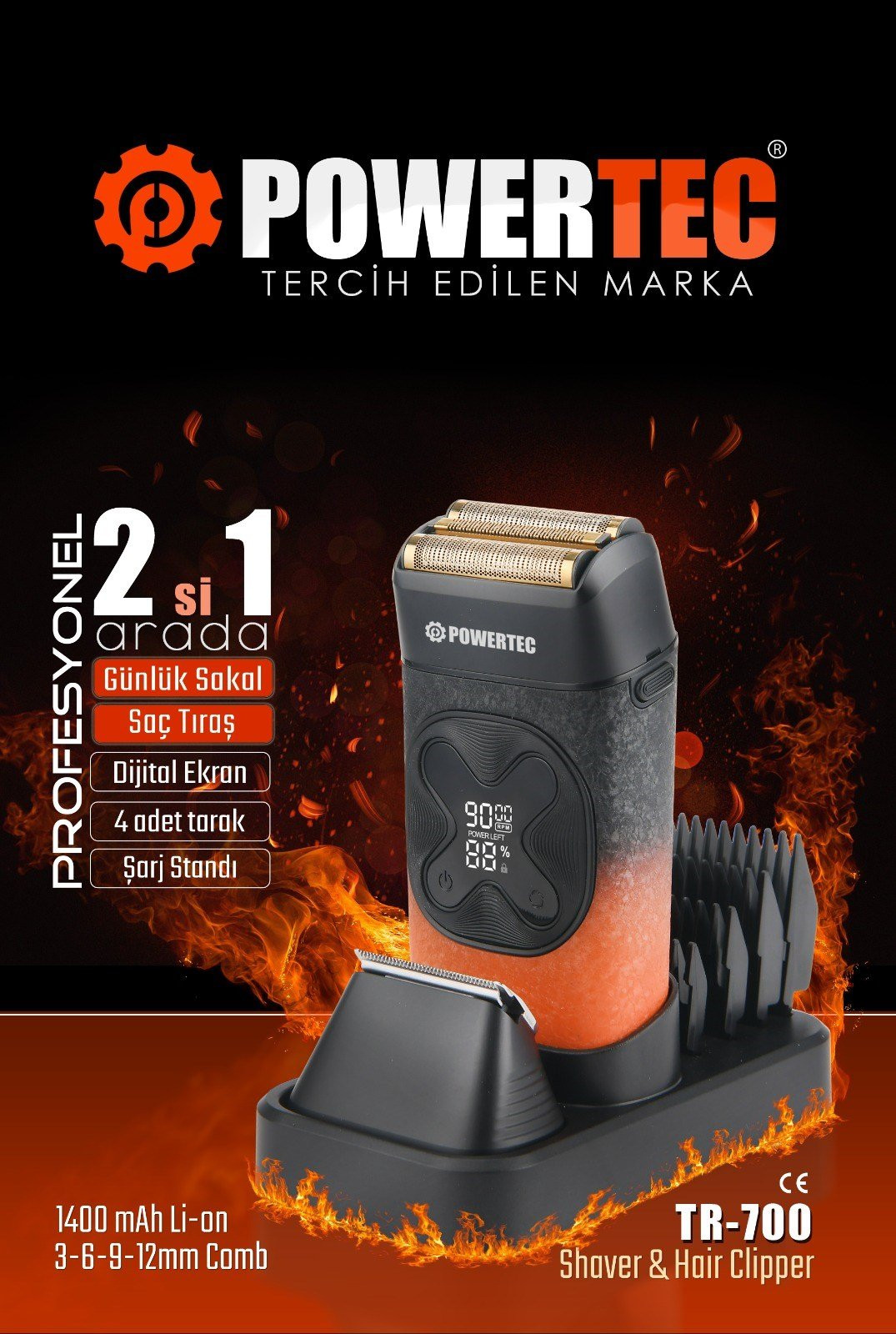 TR-700 2in1 Günlük Sakal Tıraş Makinesi