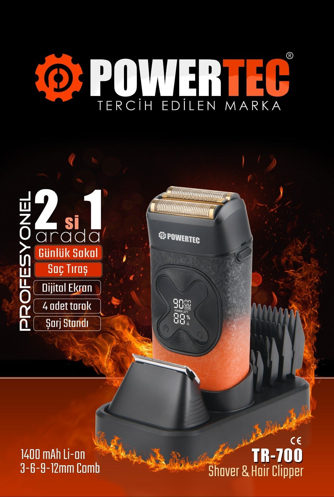 TR-700 2in1 Günlük Sakal Tıraş Makinesi - 8