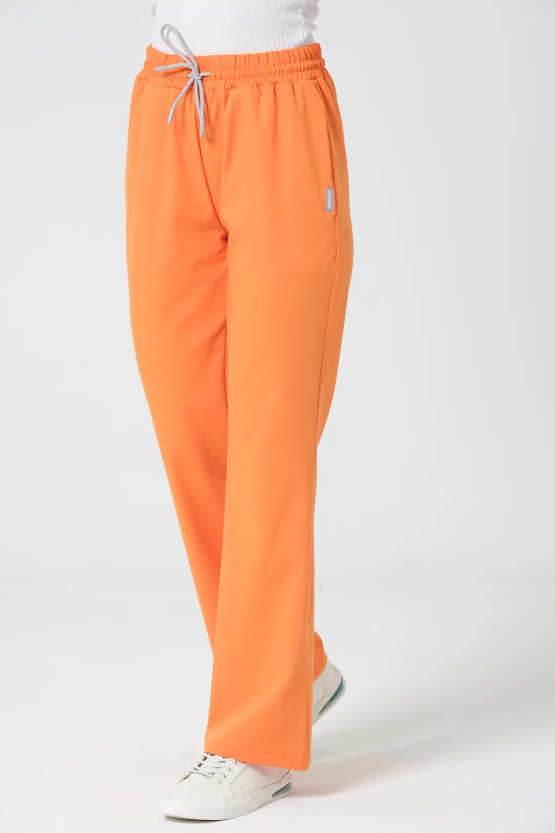 TURUNCU - KLİNİK DESTEK İŞÇİ İSPANYOL PAÇA ALT ÜNİFORMA (ELITE)