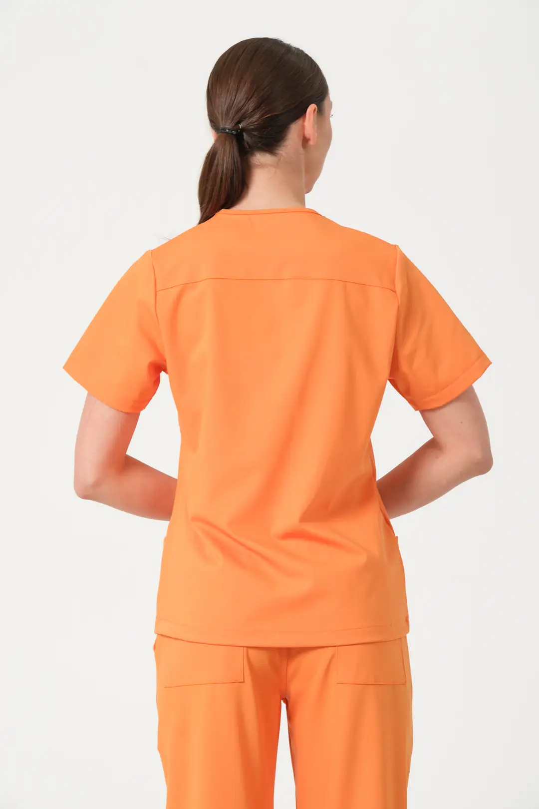 TURUNCU- KLİNİK DESTEK İŞÇİ ÜST ÜNİFORMA (ELITE) - 3