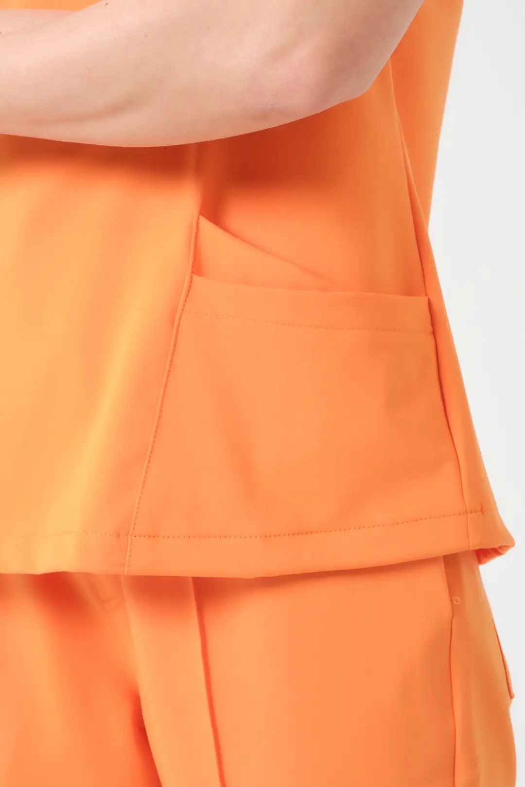 TURUNCU- KLİNİK DESTEK İŞÇİ ÜST ÜNİFORMA (ELITE) - 6