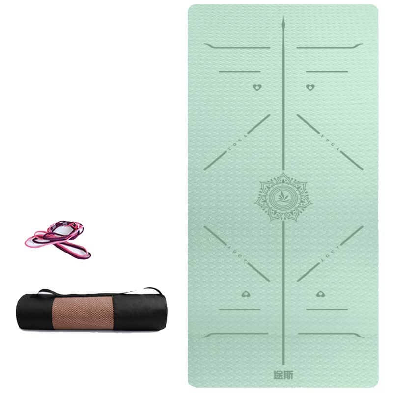 Tusi Yoga Matı ve Pilates Minderi Çift Renk Tpe Yeşil