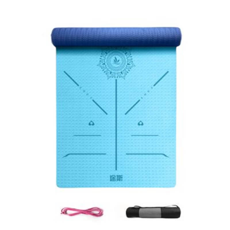 Tusi Yoga Matı ve Pilates Minderi Deniz Mavisi 5 mm