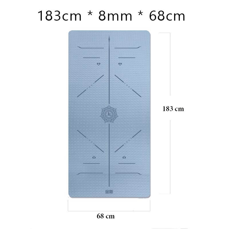 Tusi Yoga Matı ve Pilates Minderi Gök Mavisi Tpe 5mm - 2