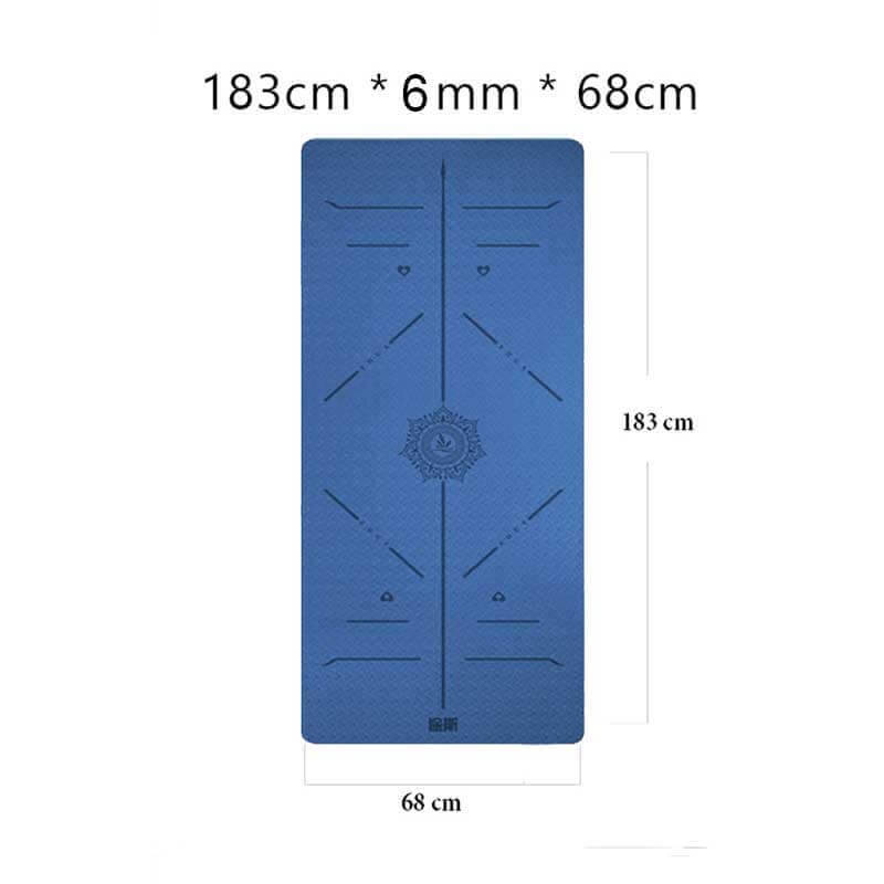 Tusi Yoga Matı ve Pilates Minderi Koyu Lacivert Tpe 6 mm - 2