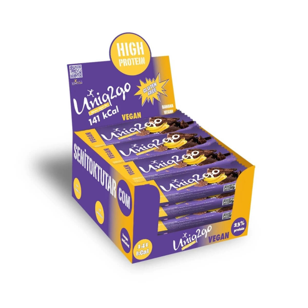 Uniq2go Muzlu ve Proteinli Vegan Bar 38 Gr 16 Adet