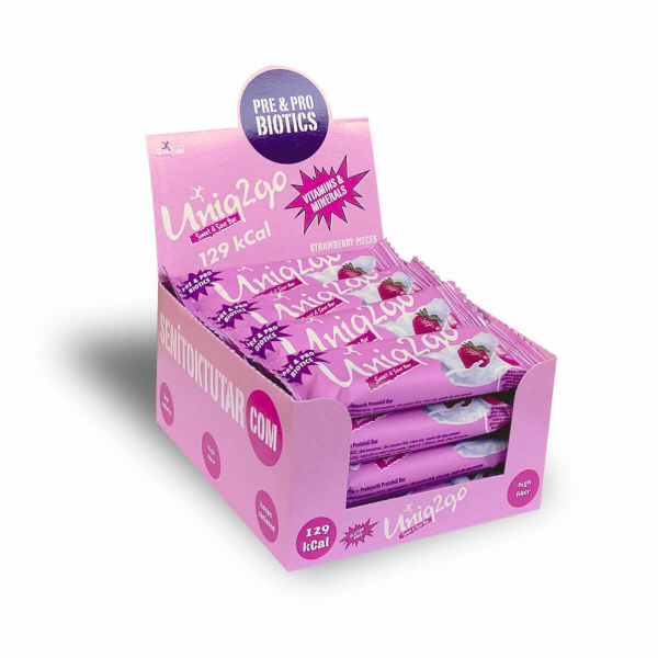 Uniq2go Tatlı Ekşi Pre-Probiyotik Protein Bar 38 Gr 16 Adet