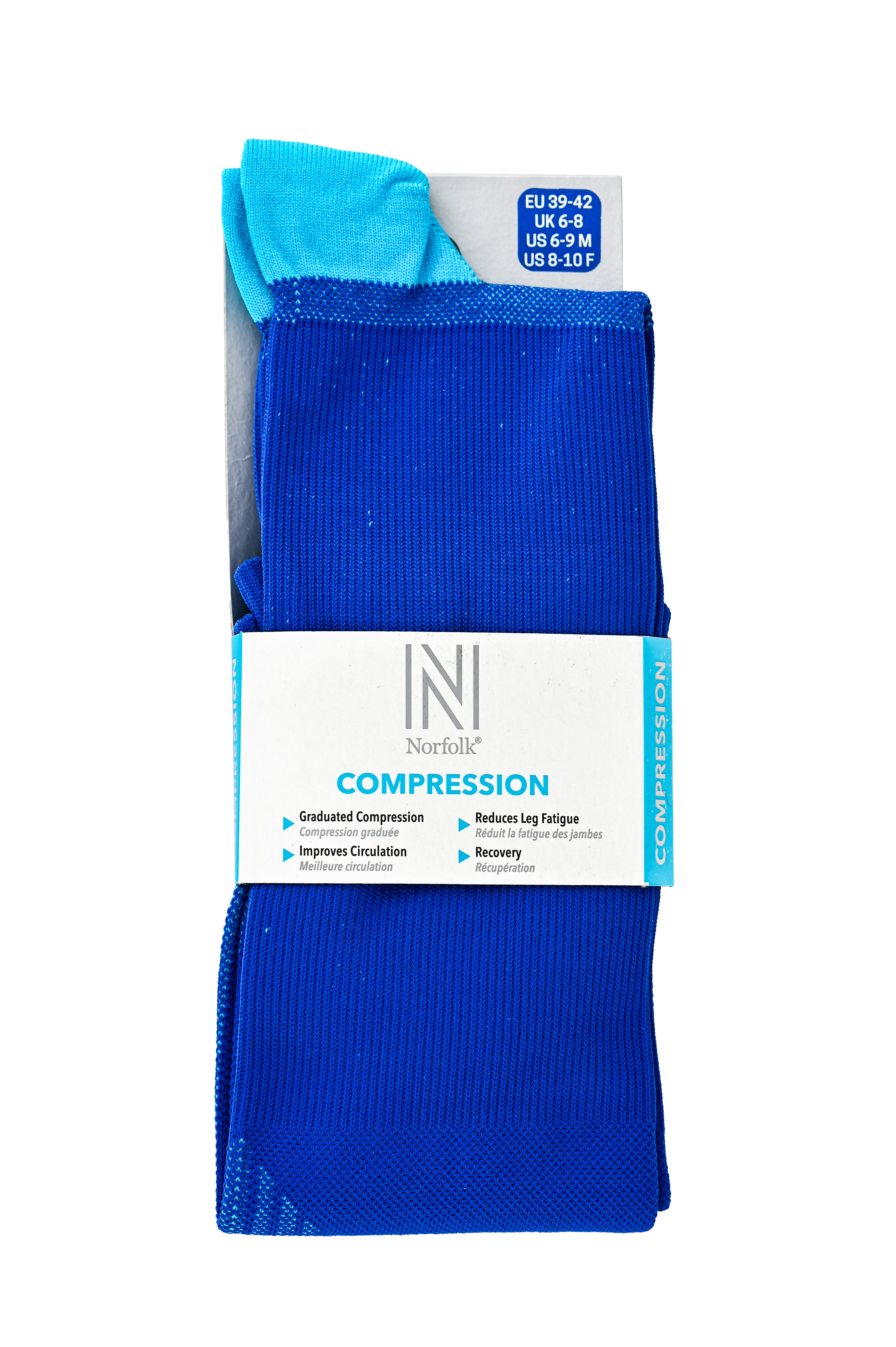 Valencia Light Compression Profesyonel Koşu Çorapları Mavi - 8