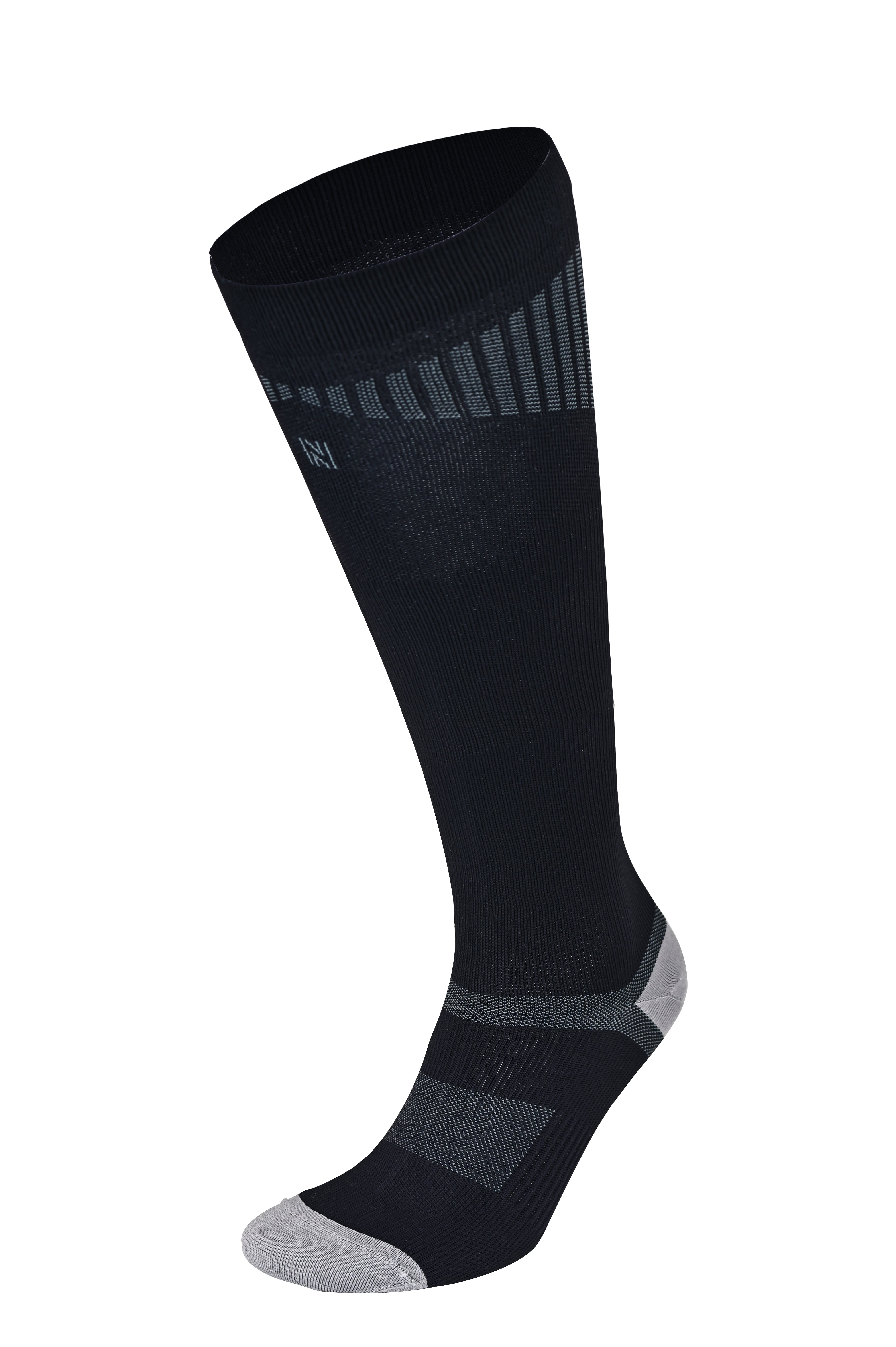 Valencia Light Compression Profesyonel Koşu Çorapları Siyah/Gri - 6