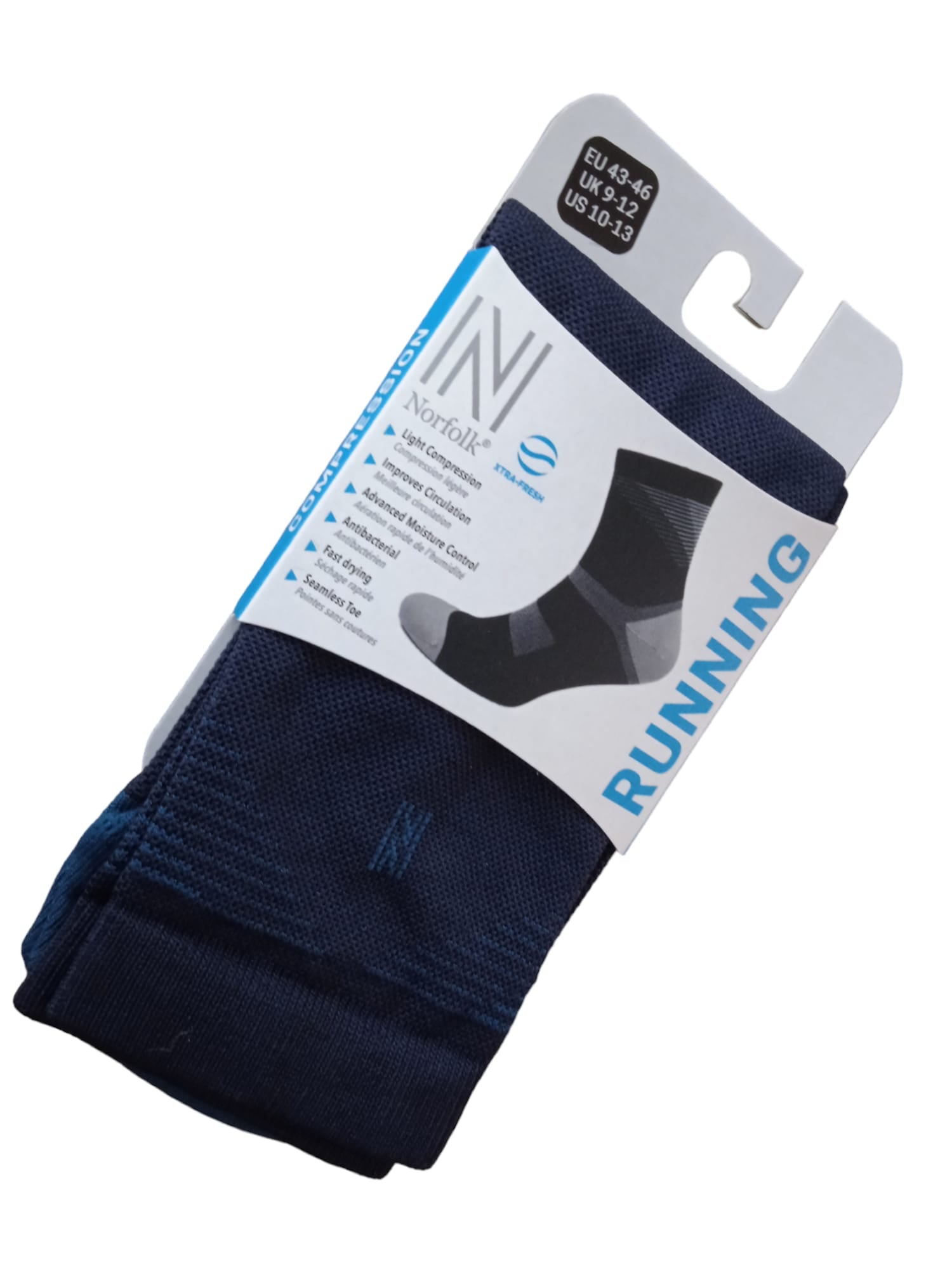 Valencia SC Compression Profesyonel Koşu Çorapları Lacivert - 3