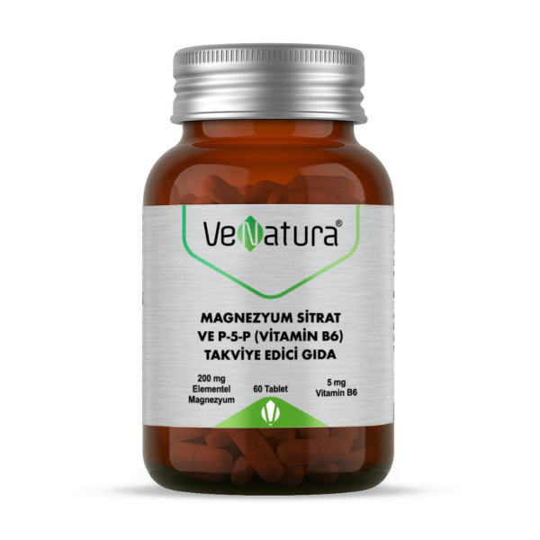 Venatura Magnezyum Sitrat ve P-5-P (Vitamin B6) 60 Tablet