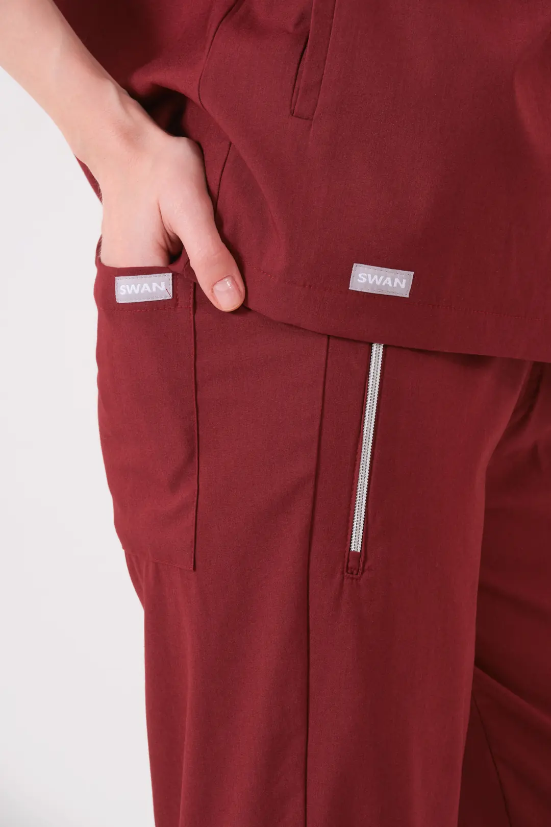 VERONICA - BORDO KADIN ALT ÜNİFORMA - 4