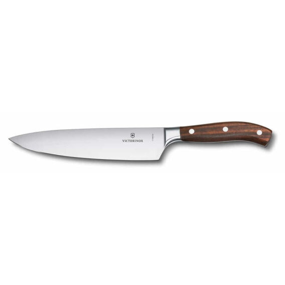 Victorinox 7.7400.20G 20cm Gül Ağacı Grand Maître Dövme Çelik Doğrama Bıçağı, Hediye Kutulu