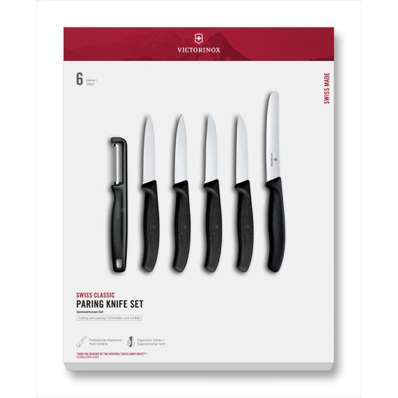 Victorinox 6.7113.61G Swiss Classic 6 Parça Soyma Bıçağı ve Soyacak Seti