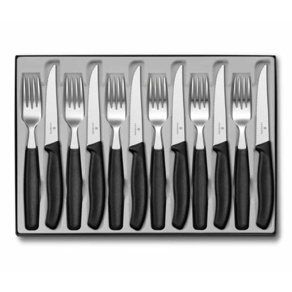 Victorinox 6.7233.12 Siyah Masa Seti, 12 Parça