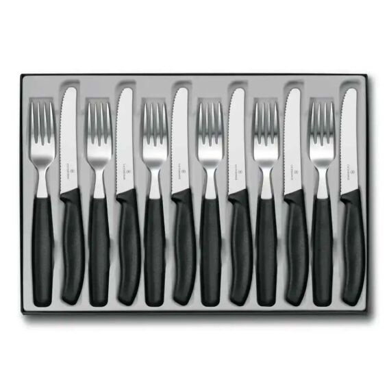 Victorinox 6.7833.12 Siyah Masa Seti, 12 Parça
