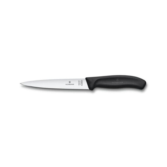 Victorinox 6.8713.16B 16cm Siyah Fileto Bıçağı, Blisterli Paket