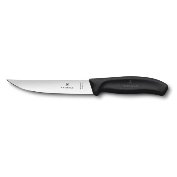 Victorinox 6.7903 Swiss Classic 12cm Düz Biftek Bıçağı, Siyah