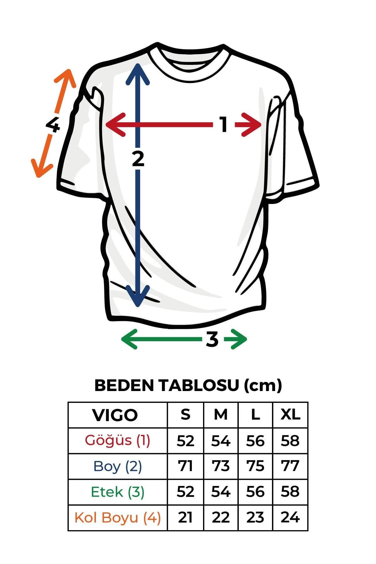 VIGO Erkek %100 Pamuk Oval Kesim Bisiklet Yaka Basic Tişört Beyaz - 6