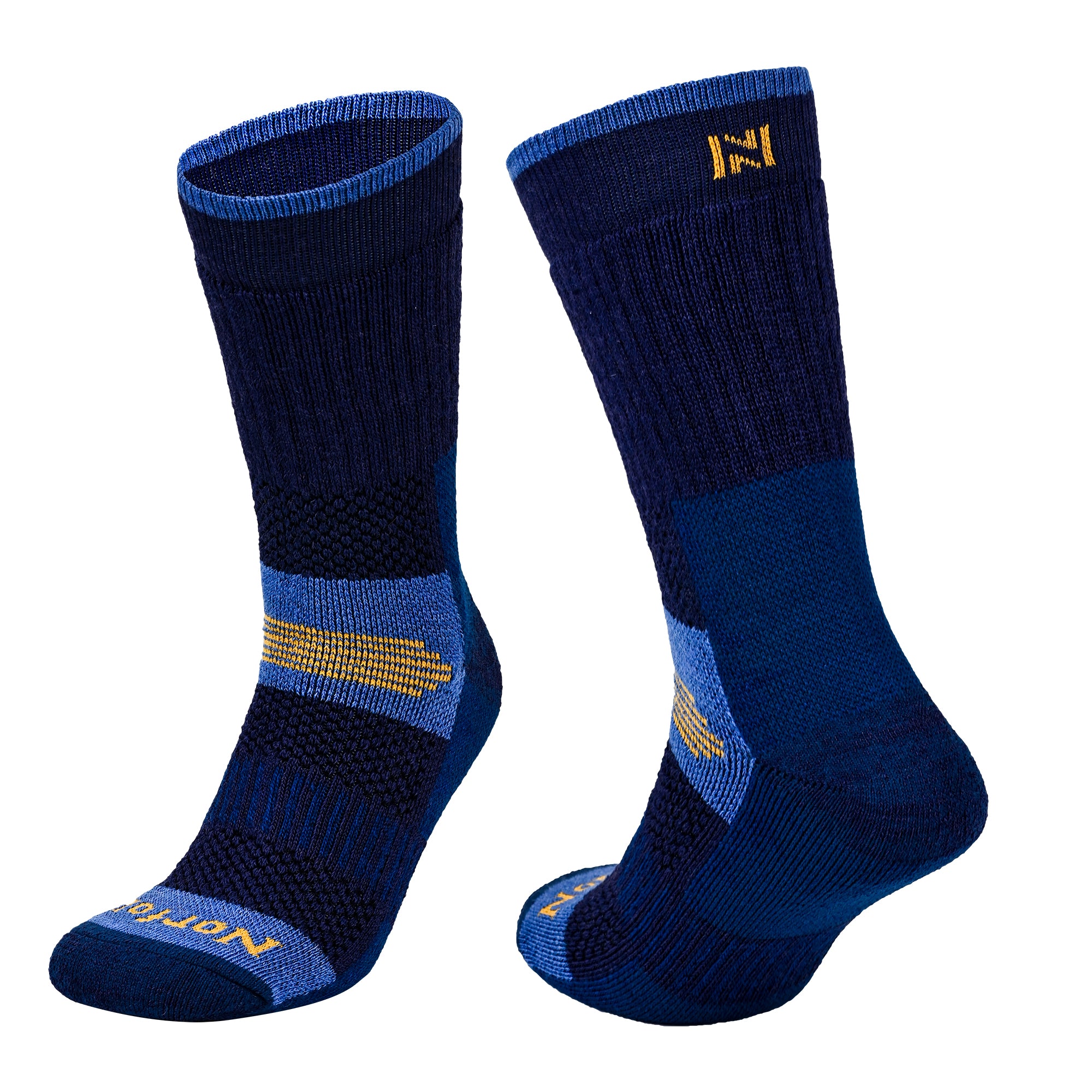 VOYAGER 2.0 Termal Merinos Yünlü Tam Yastıklı Outdoor Yürüyüş Çorabı - Lacivert