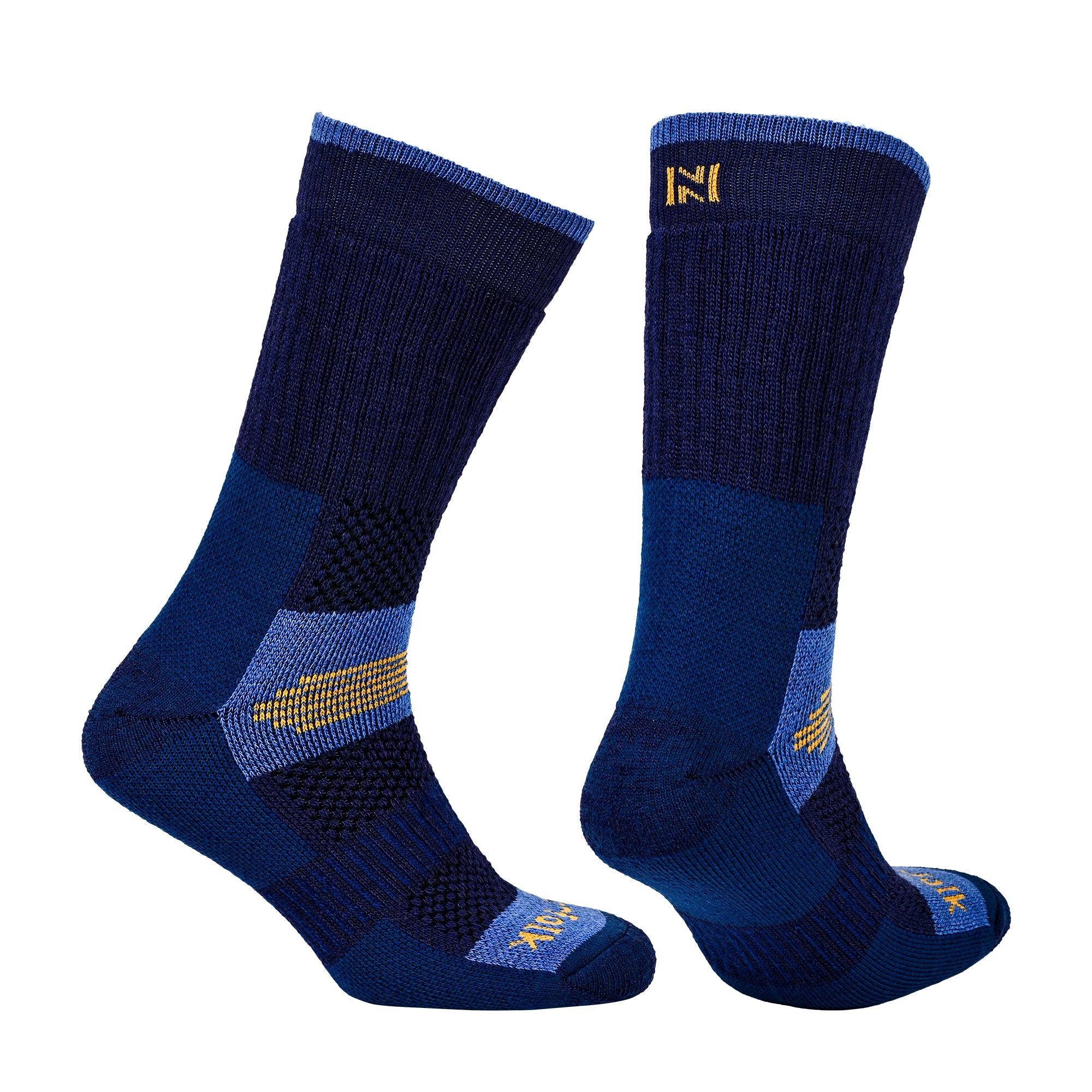 VOYAGER 2.0 Termal Merinos Yünlü Tam Yastıklı Outdoor Yürüyüş Çorabı - Lacivert - 3