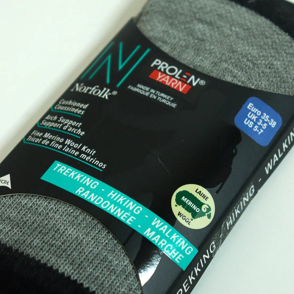 VOYAGER Ultimate Tam Yastıklamalı Termal Merinos Yünü Outdoor Yürüyüş Çorabı Gri - 3