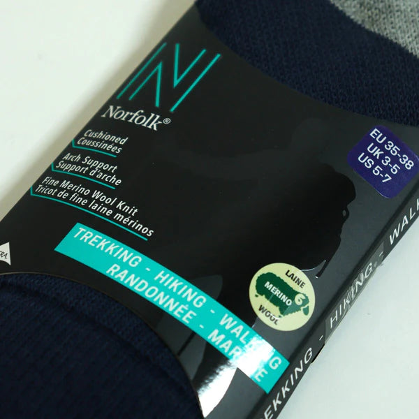 VOYAGER Ultimate Tam Yastıklamalı Termal Merinos Yünü Outdoor Yürüyüş Çorabı Lacivert - 3