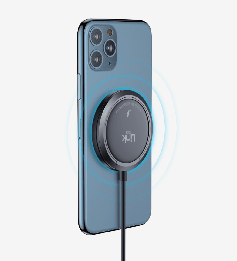 W516 Fast 15W Wireless Charging Pad with Foldable Stand - 2