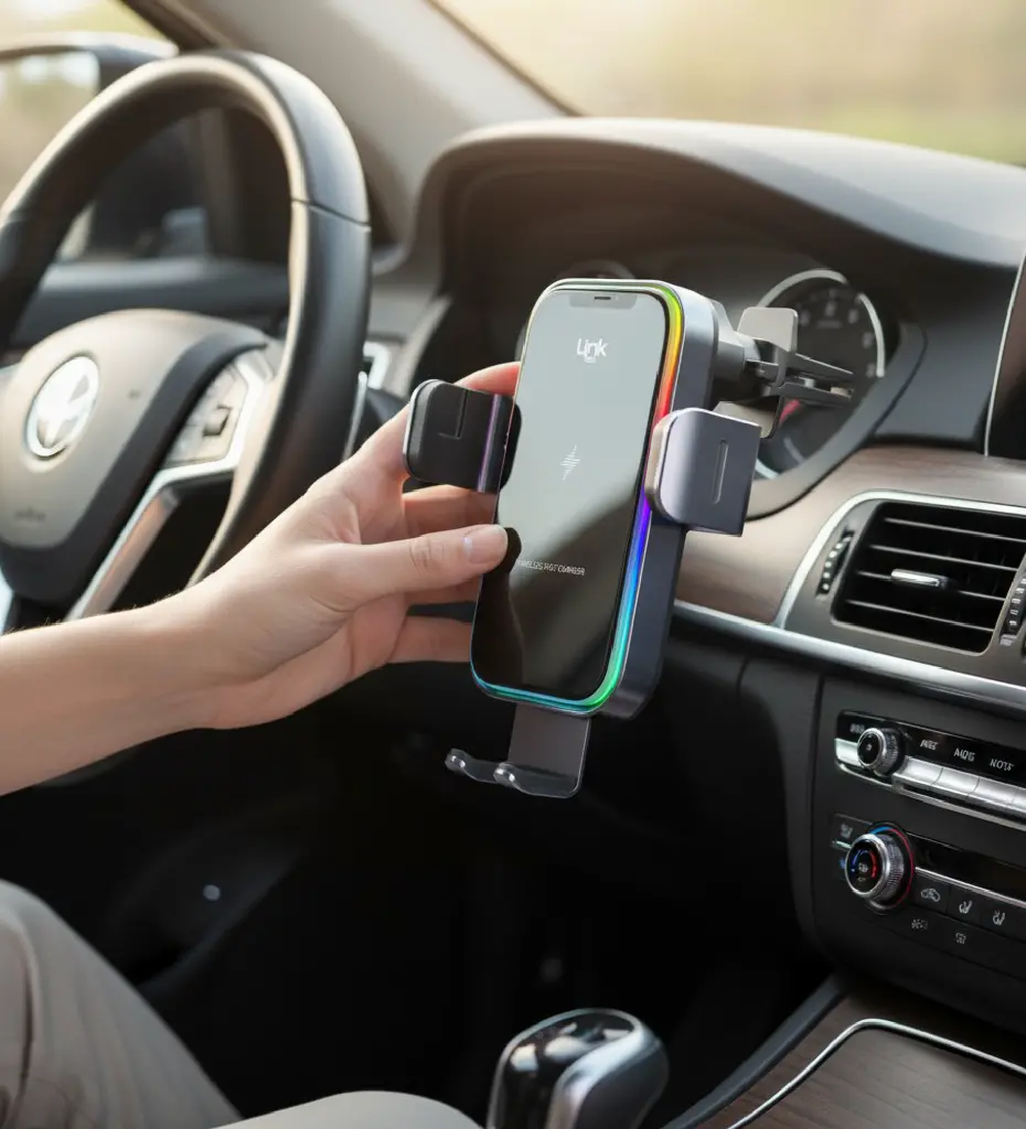 W751 Premium 15W Fast Wireless Charging Car Charger - 6
