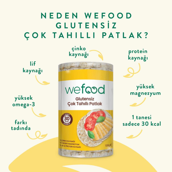 Wefood Çok Tahıllı Patlak  100 gr - 3