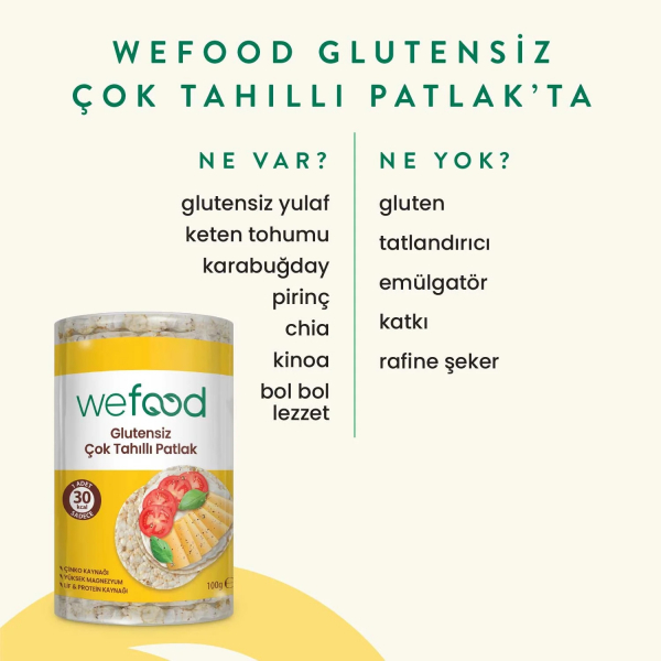 Wefood Çok Tahıllı Patlak  100 gr - 4