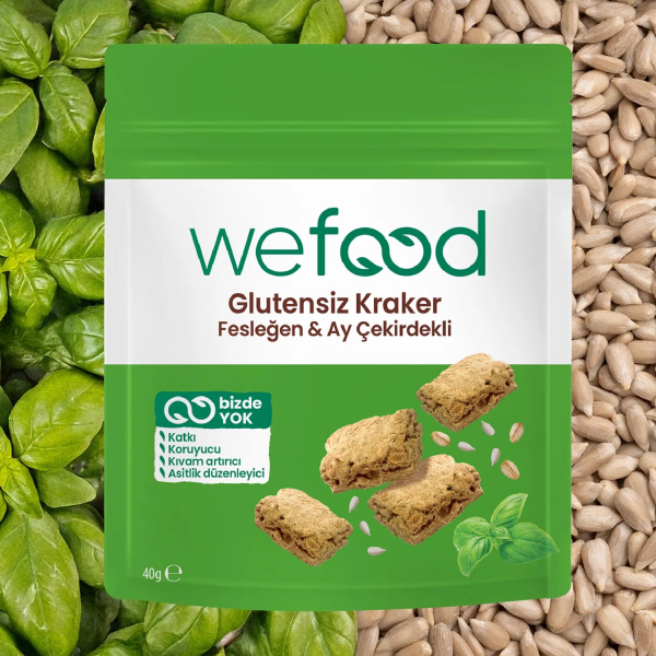 Wefood Fesleğenli Kraker  40 gr - 2