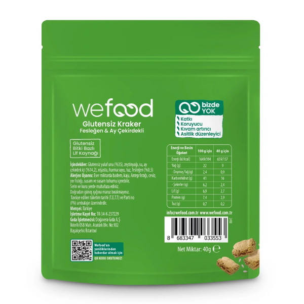 Wefood Fesleğenli Kraker  40 gr - 8