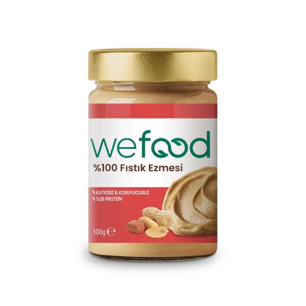 Wefood Fıstık Ezmesi %100 Sade 300 gr