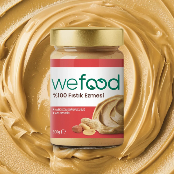 Wefood Fıstık Ezmesi %100 Sade  300 gr - 2