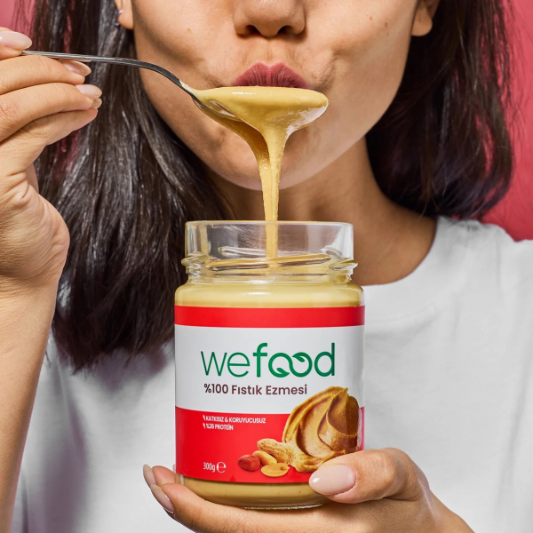 Wefood Fıstık Ezmesi %100 Sade  300 gr - 6